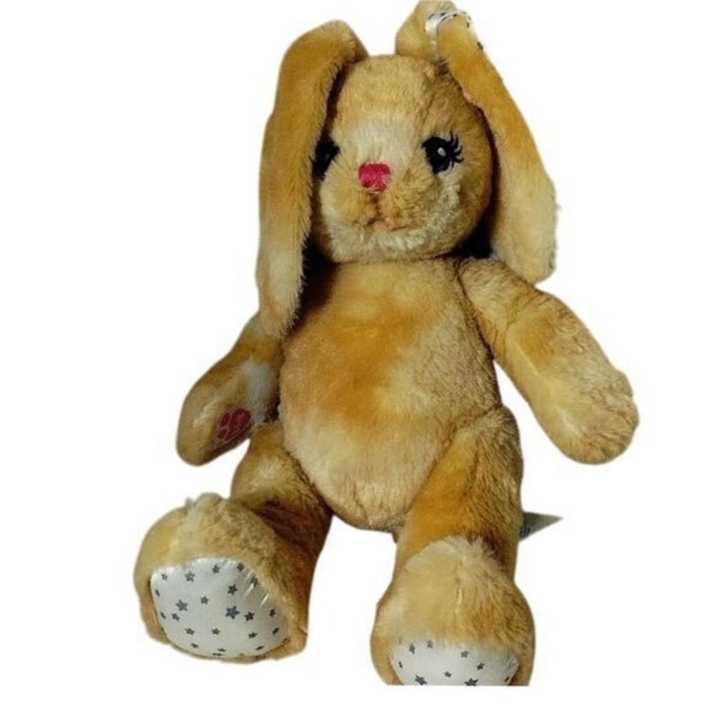 Build-A-Bear Bunny Rabbit‎ Plush Stuffed Animal Star Feet 15 inch